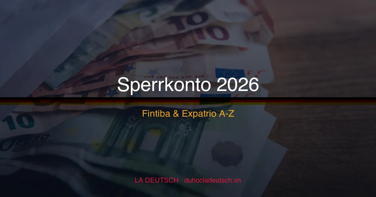 Tài Khoản Phong Tỏa (Sperrkonto) 2026: Cách Mở Fintiba & Expatrio Chi Tiết Nhất
