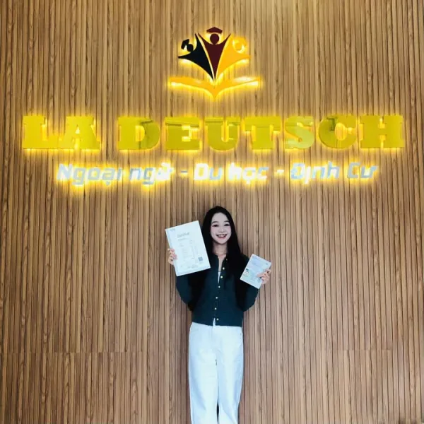Học viên La Deutsch Nguyễn Vũ Anh Thư - Đạt visa du học nghề tại Đức
